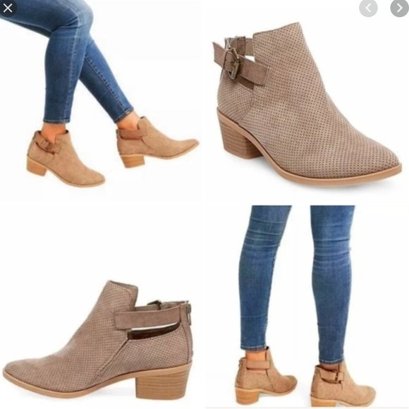 Dolce Vita Shoes - Dolce Vita Koree Perforated Leather Booties 7.5